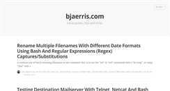 Desktop Screenshot of bjaerris.com