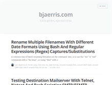 Tablet Screenshot of bjaerris.com